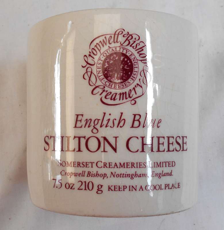 ENGLISH BLUE STILTON CHEESE CHINA POT