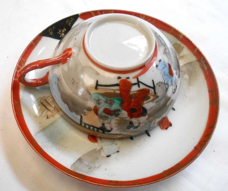 PAIR OF GEISHA GIRL JAPANESE BONE CHINA DUOS WITH MARKING
