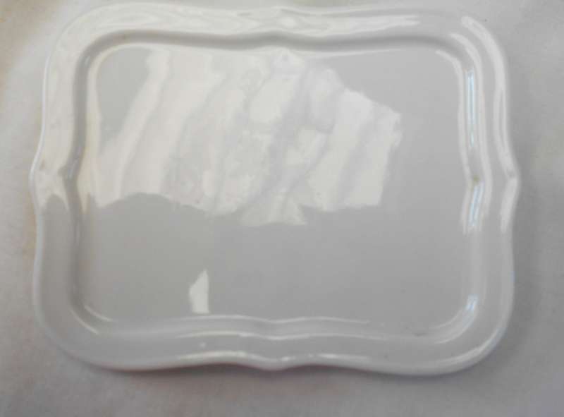 CLASSIC WHITE WIESENTHAL SMALL BUTTER DISH AND LID NO 2142