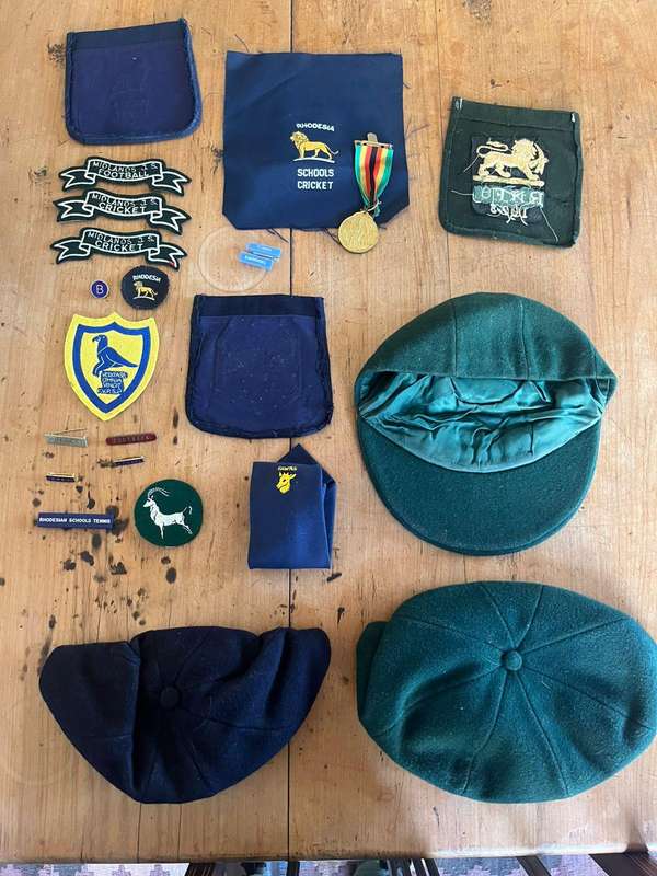 Rhodesia Schools badges caps ties Rhodesiana