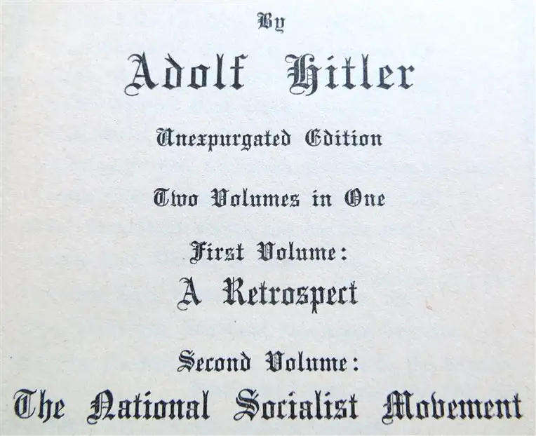 Mein Kampf  (1939) ( unexpurgated edition)