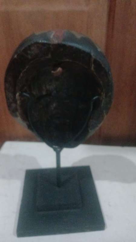 African Ceremonial Mask on Stand - Akan