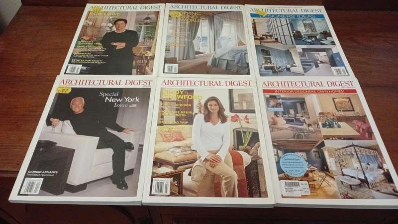 6 x Architectural Digest (2001-2002)