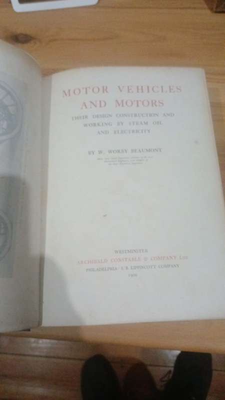 Motor Vehicles and Motors (1900) -  William Worby Beaumont