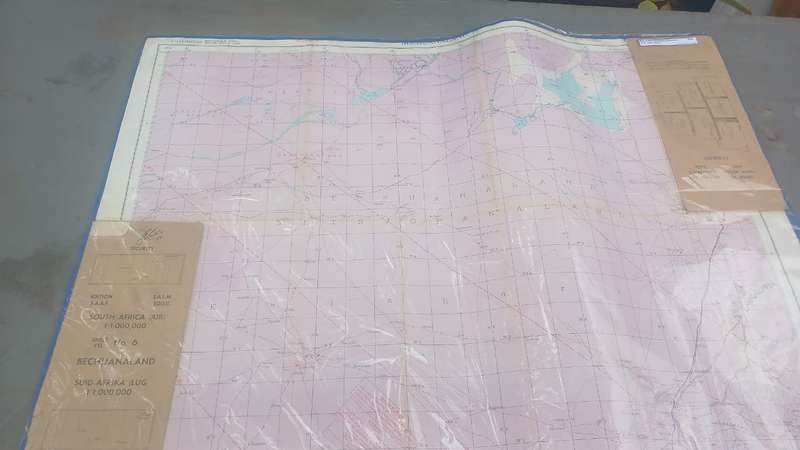 Bechuanaland Map - WWII - SAAF EDITION