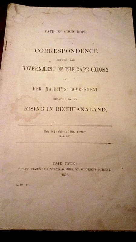 Rising in Bechuanaland (1896)