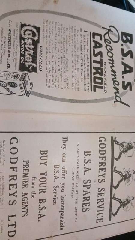 The Book of the B.S.A. (The Motorcyclist's Library) 1928 (also with 1929 models supplement)