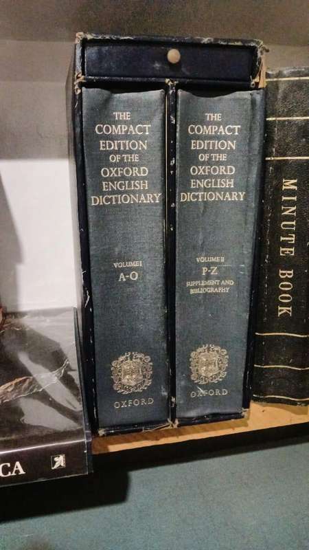 The Compact Edition of the Oxford English Dictionary,  two volume set (complete)