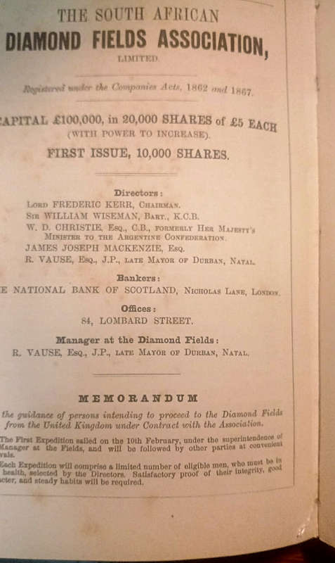 THE DIAMOND DIGGINGS OF SOUTH AFRICA (1872)