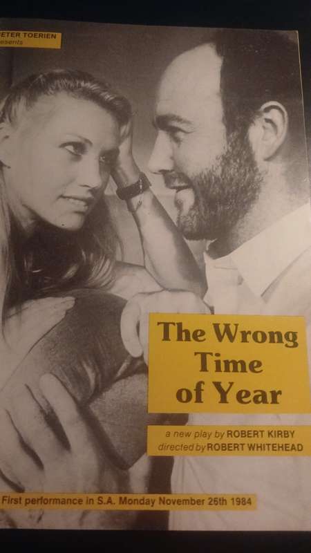 "The Wrong Time of Year" with Anneline Kriel Kerzner & Soli Philander - Theatrical Programme (1984)