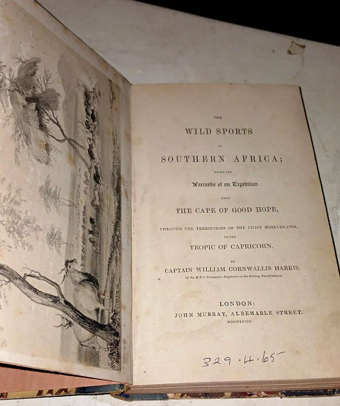 THE WILD SPORTS OF SOUTHERN AFRICA  by Capt. William Cornwallis Harris (1839) - FIRST EDITION