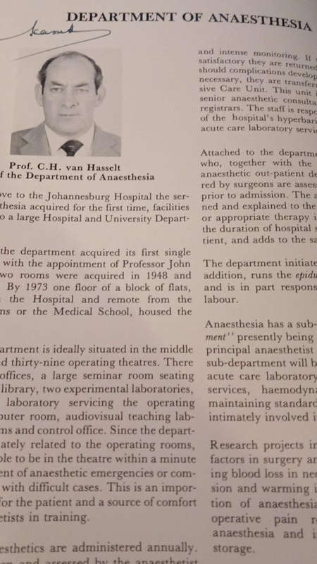 Johannesburg Hospital, Official Opening Commemorative book - SIGNED BY THE STATE PRESIDENT