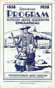 Dingaansdag. Soewenier Program 1838  1938. Honderd Jarige Herdenking.