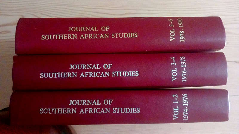 Journal of Southern African Studies (1974 - 1980) Three Volumes