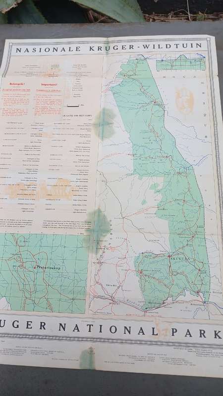 Kruger Park Map (1939)