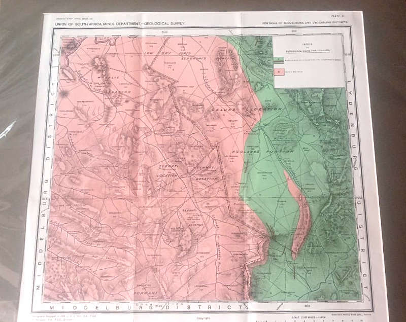 Geological Map of Middelburg & Lydenburg , 1920