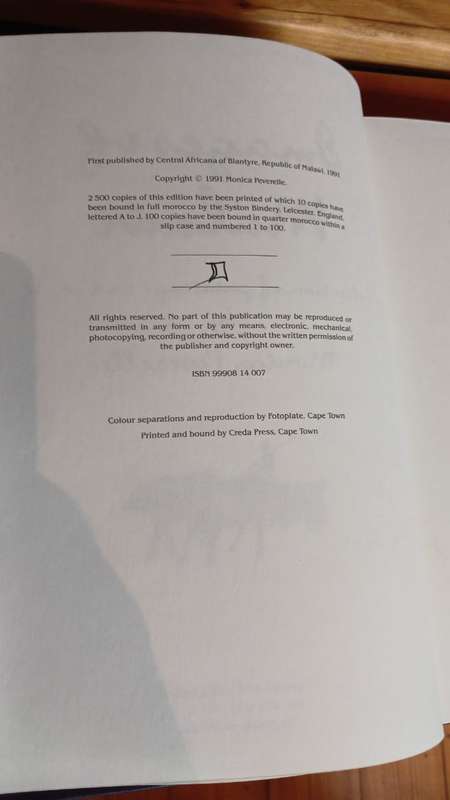 Images of Malawi - editon of ten copies ( fine binding in Malawian Goatskin by Syston Bindery )