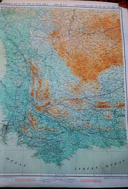 Map of The Union of South Africa - 10 large sheets (1935-7) - complete