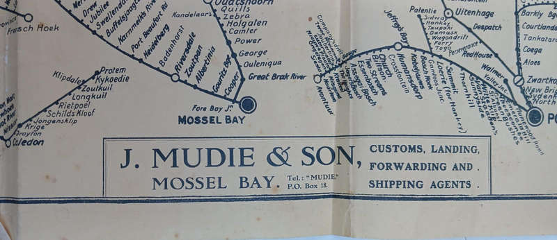 Plan of Railway Stations and Sidings in South Africa (1923)