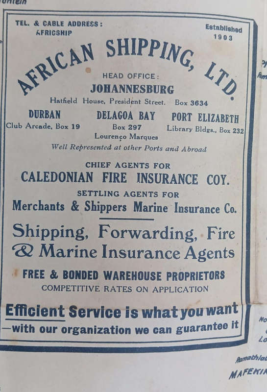 Plan of Railway Stations and Sidings in South Africa (1923)