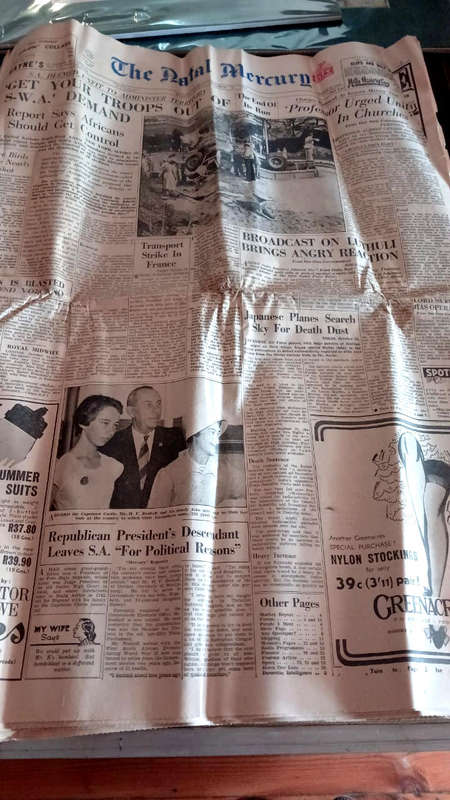 The Natal Mercury - 1961