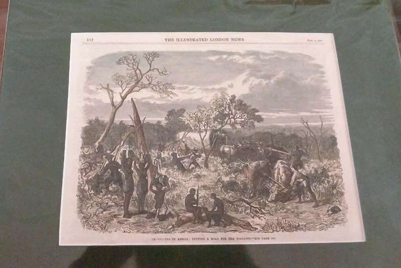 Cutting a Road for the Waggons - 1868