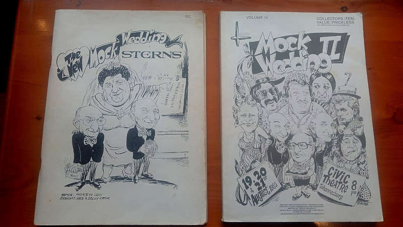 The Mock Wedding - Abe & Solly Krok (caricatures of SA Jewish Businessmen - late 1980's  early '90s)