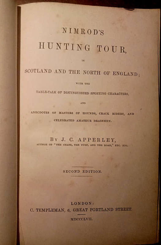 Nimrod's Hunting Tour (1857)