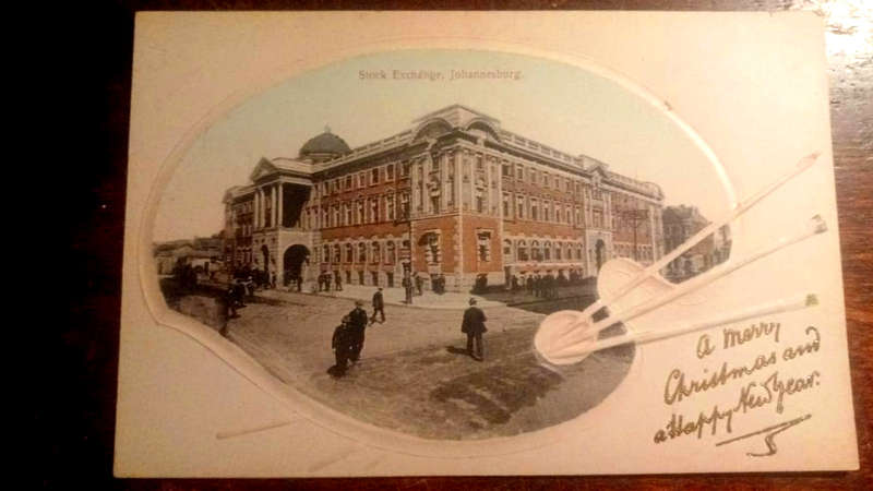 Stock Exchange  Johannesburg -  (postcard)