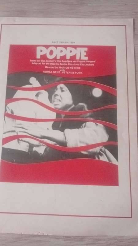 Poppie, Pact Drama. 1984, Theatrical Programme