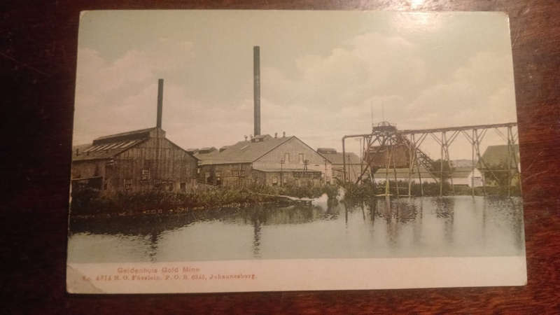 Geldenhuis Gold Mine, Johannesburg, -  (postcard)