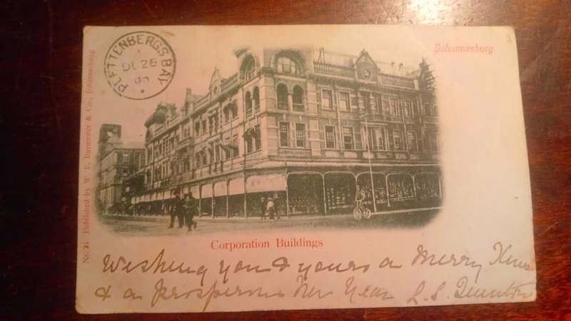 Corporation Buildings, Johannesburg (1905) -  (postcard)