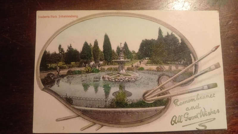 Joubert Park, Johannesburg (1908) -  (postcard)