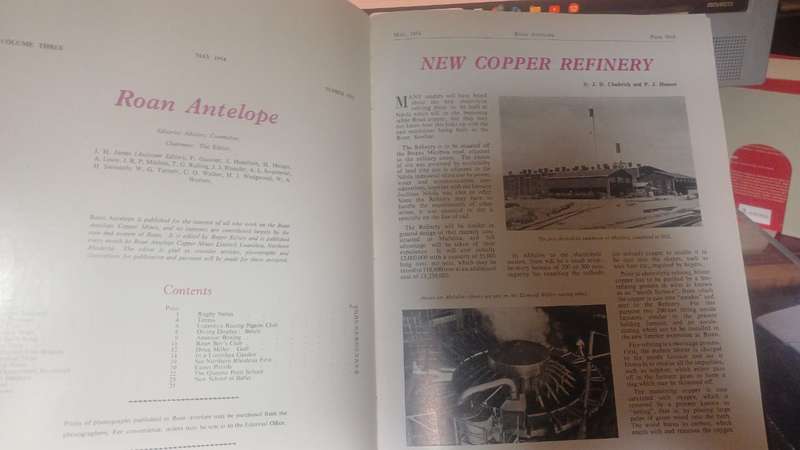 The Roan Antelope Journal (Roan Antelope Copper Mine) - 12 bound issues (1954)
