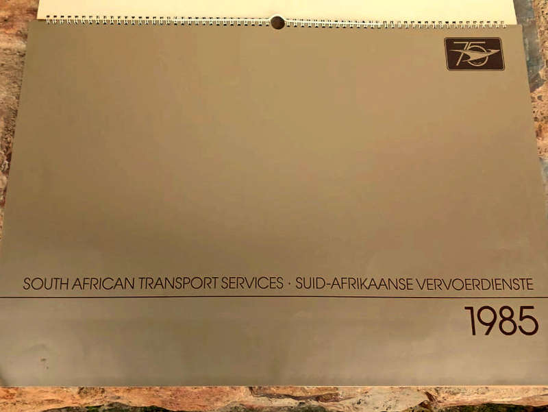 South African Transport Services Calendar 1985 - large format (new)