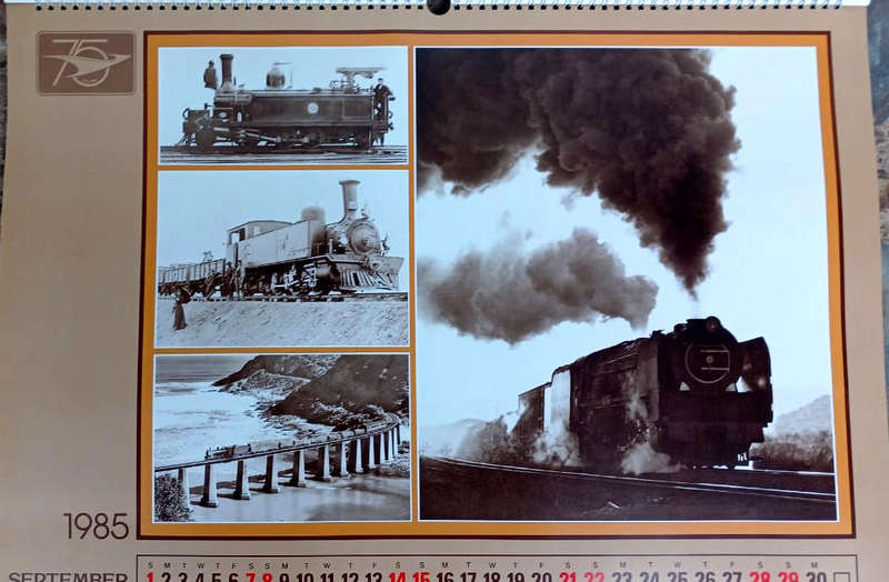 South African Transport Services Calendar 1985 - large format (new)