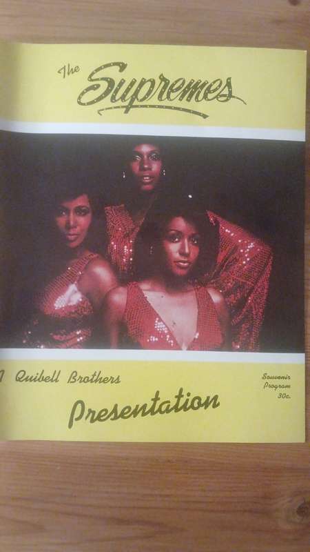 The Supremes SA Souvenir Programme- 1970's