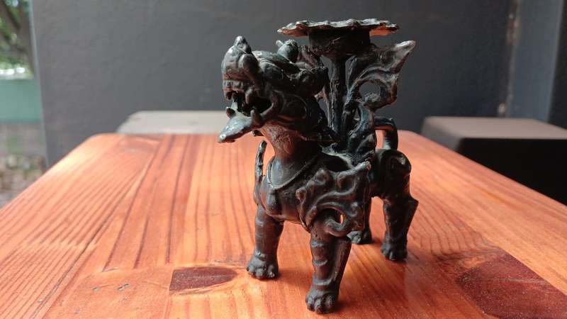 Tibetan Foo Dog Candle Holder