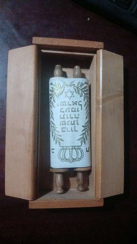 Torah Scroll (in wooden box)