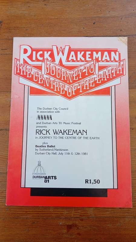 Rick Wakeman Durban Concert Programme (1981)