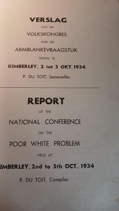 Report of the National Conference on the Poor White Problem (1934)
