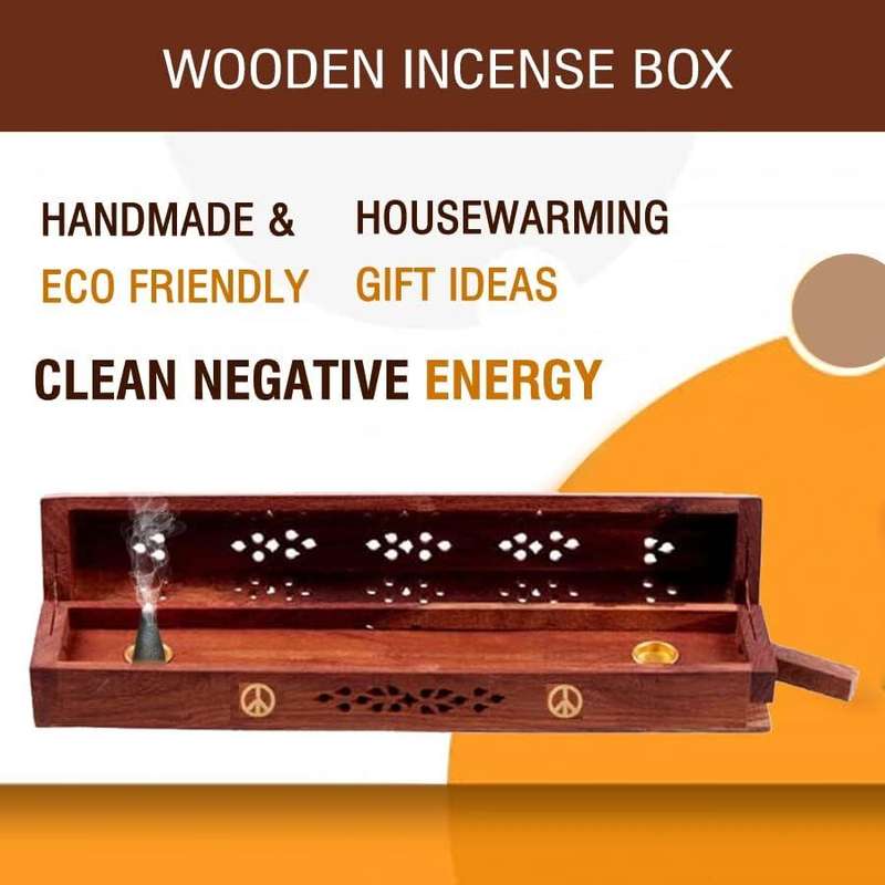 Wooden Incense Box Combo Starter Kit - White Sage (Elephant)