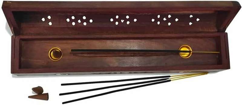 Wooden Incense Box Combo Starter Kit - White Sage (Elephant)