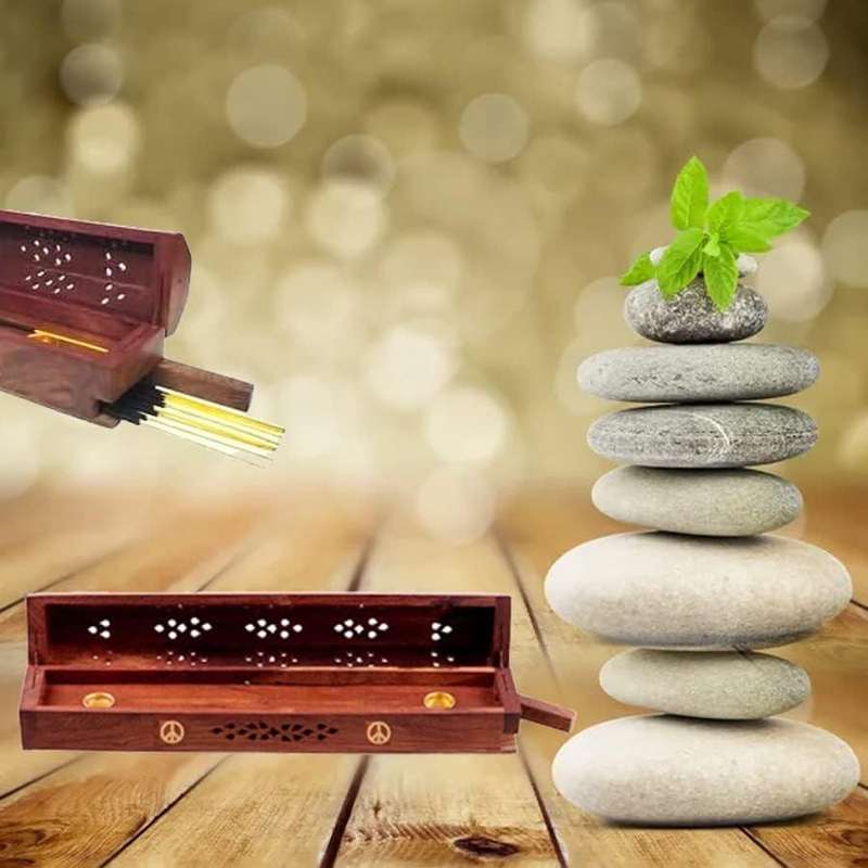 Wooden Incense Box Combo Starter Kit - White Sage (Elephant)