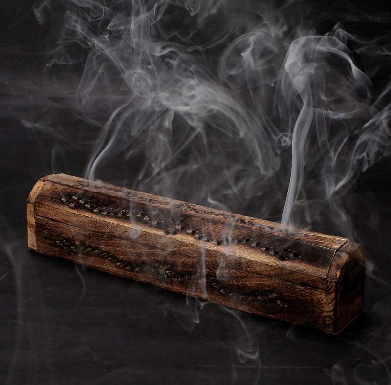 Wooden Incense Box Combo Starter Kit - White Sage (Elephant)