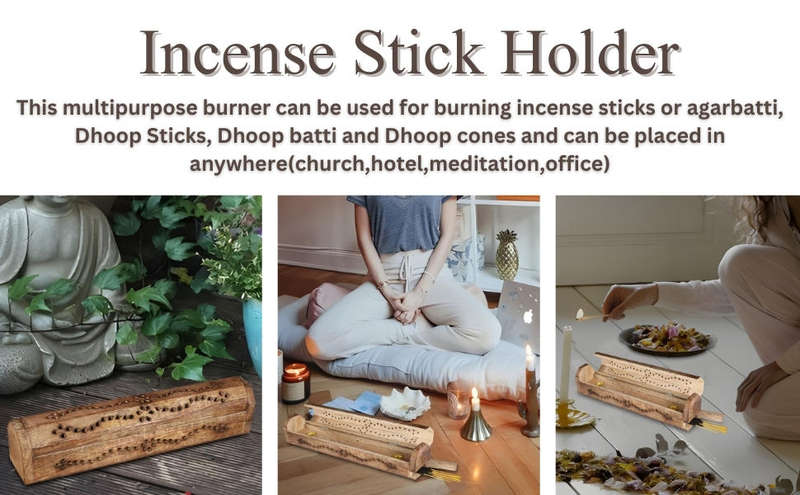Wooden Incense Box Combo Starter Kit - White Sage (Elephant)