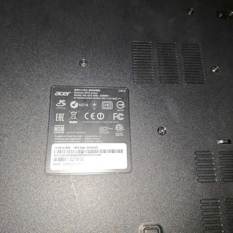 Acer Extensa 2510 Laptop Bargain 1.7GHZ Processor 240GB Solid State Drive