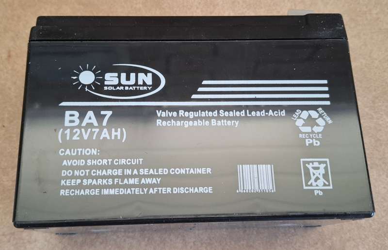 Sun Solar 12V7AH UPS Battery