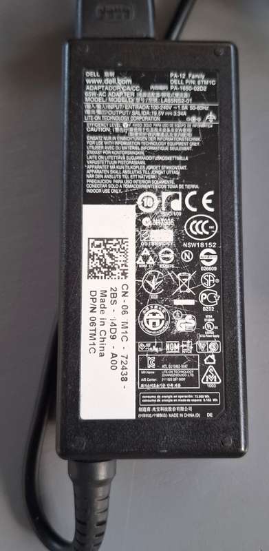 Dell Original 65W 19.5V 3.34A Laptop Charger Adapter