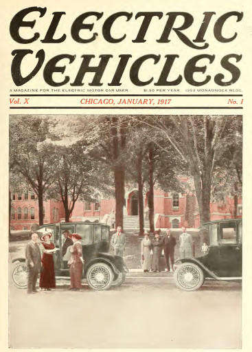 Electric Vehicles Chicago January 1917 Digital Pdf eBook